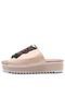 Tamanco Flatform FiveBlu Tratorado Nude - Marca FiveBlu