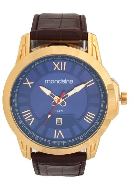Relógio Mondaine 83355GPMVDH2 Dourado/Marrom - Marca Mondaine