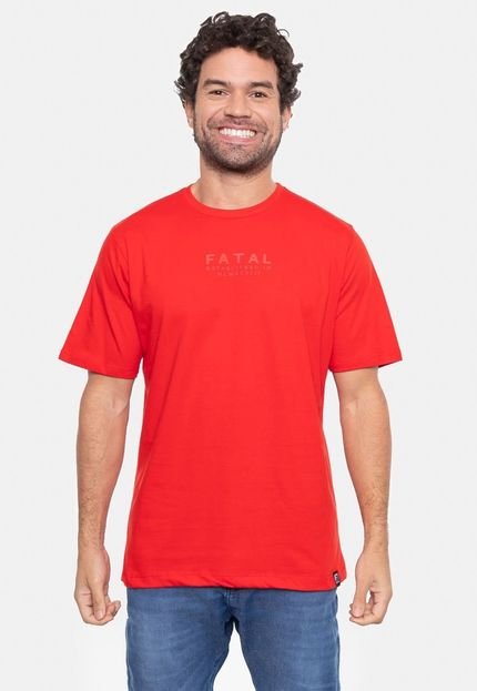 Camiseta Fatal Base Vermelha - Marca Fatal