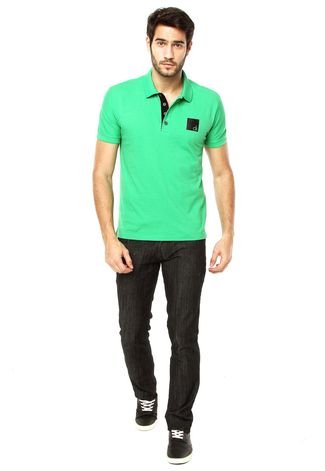 Camisa Polo Calvin Klein Jeans Simple Verde