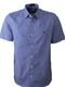 Camisa Social Xadrez Via Belucci Macia Sem Bolso Manga Curta Lançamento Luxo Azul Royal - Marca Amil