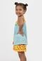 Kit 2 Baby Doll 4 Estações Infantil Pijama Feminino Curto Estampa Mulher Maravilha e Girafa - Marca 4 Estações