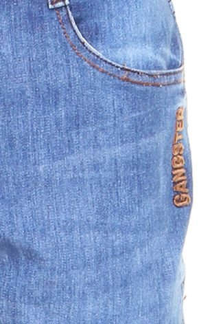 Calça Jeans Gangster Skinny Básica Azul
