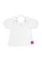 Conjunto Bata e Short em Linho Infantil Quimby Branco - Marca Quimby