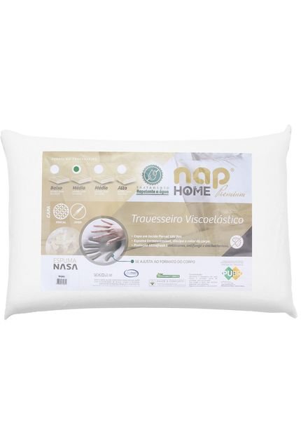 Travesseiro NAP Altura 12 Premium Branco - Marca NAP