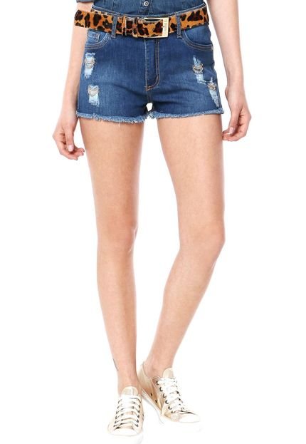 Short Jeans Sommer Patty Correntes Azul - Marca Sommer