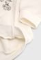 Blusa de Moletom Rovitex Infantil Floral Off-White - Marca Rovitex