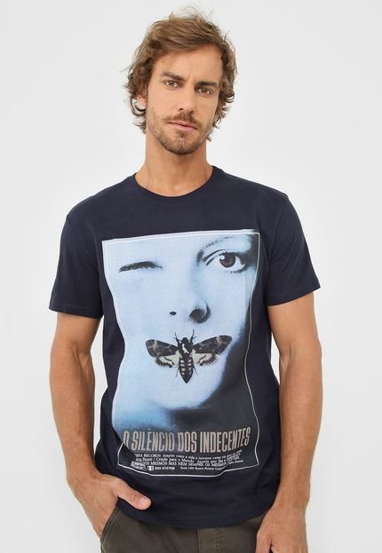 Camiseta Reserva O Silêncio Azul-Marinho - Marca Reserva