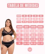 Conjunto IMI Lingerie Sem Bojo Em Microfibra E Renda Plus Size Betânia Preto - Marca IMI LINGERIE