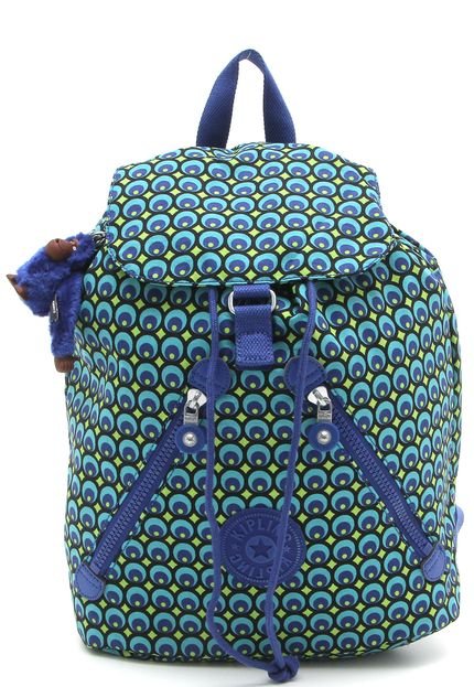 Mochila Kipling Backpacks Fundamental Peacock_4 Azul - Marca Kipling