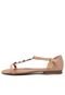 Rasteira FiveBlu Pedraria Nude - Marca FiveBlu