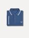 Polo Fred Perry Masculina Piquet Regular White Blue Twin Tipped Azul - Marca Fred Perry