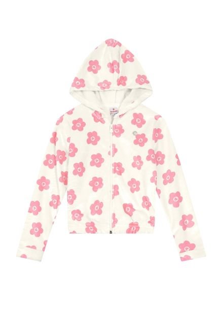 Jaqueta Infantil Fleece Menina Bege Claro Brandili - Marca Brandili