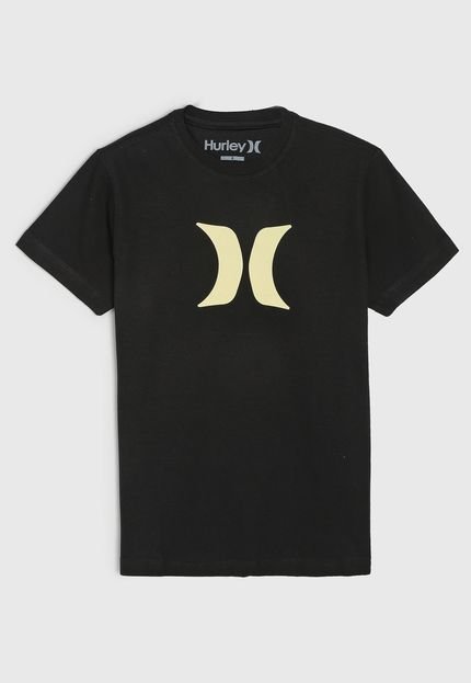 Camiseta Hurley Infantil Logo Preta - Marca Hurley
