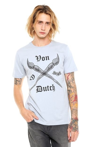 Camiseta Von Dutch Pincels Cinza - Marca Von Dutch 