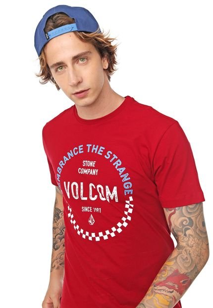 Camiseta Volcom Veeco Vermelha - Marca Volcom