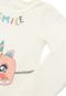 Blusa Elian Infantil Smile Off-White - Marca Elian