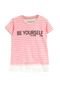 Blusa Calvin Klein Kids Listrada Rosa - Marca Calvin Klein Kids