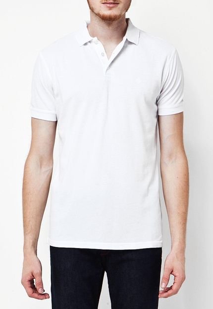 Camisa Polo Gant Solid Pique Branca - Marca Gant