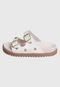 Chinelo Papete 28 ao 39 Infantil Feminino Off White com Fivela Kidstep - Marca Kidstep