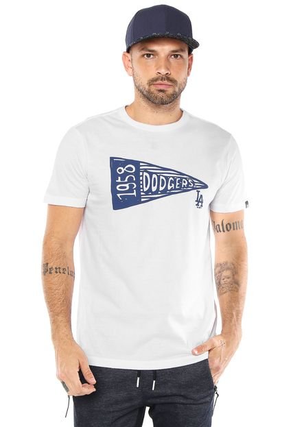 Camiseta New Era Dodgers Branca - Marca New Era