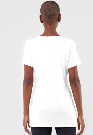 Camiseta Colcci Fitness Lettering Off-White