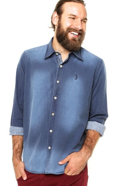 Camisa Manga Longa Aleatory Trend Tric Azul - Marca Aleatory