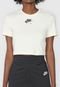 Camiseta Cropped Nike Sportswear Nsw Air Ss Cr Off-White - Marca Nike Sportswear