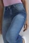 Calça Cropped Jeans Sawary Skinny Estonada Azul - Marca Biotipo
