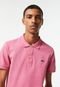 Camisa Polo masculina Slim Fit em petit piquet Rosa - Marca Lacoste