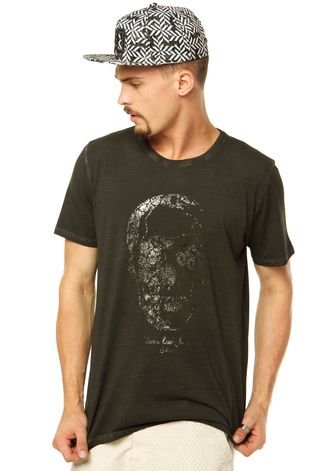 Camiseta Colcci Skull Cof Preta