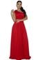 Vestido Longo de Festa Premium Denise Micro Tule Vermelho - Marca Cia do Vestido