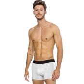 Kit com 5 Cuecas Boxer Masculina Tecido Microfibra em Cores Sortidas - Marca Slim Fitness