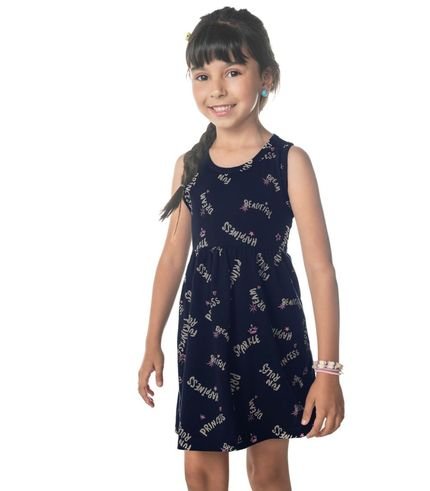 Vestido Infantil Rovitex Kids Azul - Marca Rovitex Kids