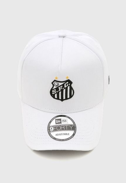 Boné Aberto New Era 940 Santos Futebol Aba Curva Branco - Marca New Era