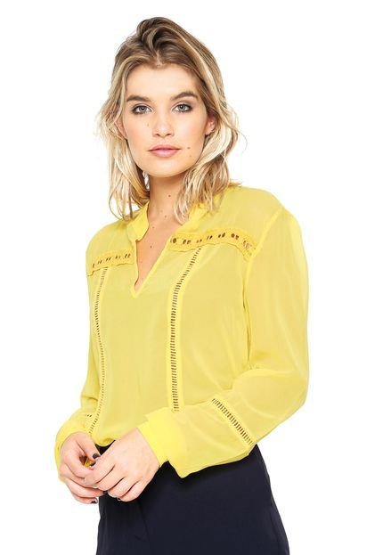 Camisa Colcci Rosie Delicate Amarela - Marca Colcci
