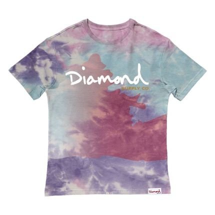 Camiseta Diamond OG Script Tie Dye Masculina Vermelho - Marca Diamond