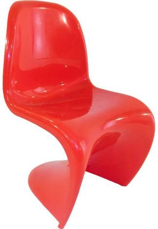 Cadeira Panton Junior  Vermelha Byartdesign