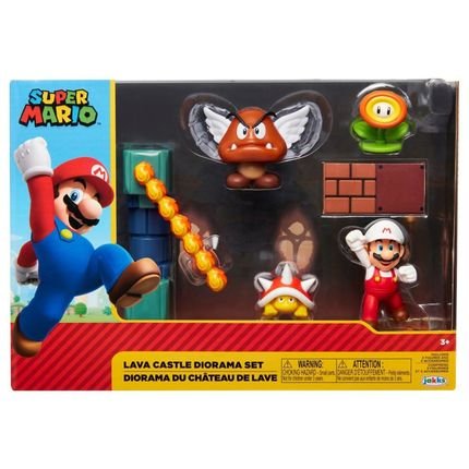 Super Mario - Lava Castle Diorama - Marca Candide