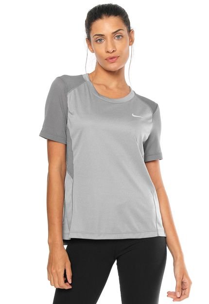 Camiseta Nike Miler Ss Cinza - Marca Nike