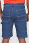 Bermuda Jeans Element Reta Carpinter Azul - Marca Element