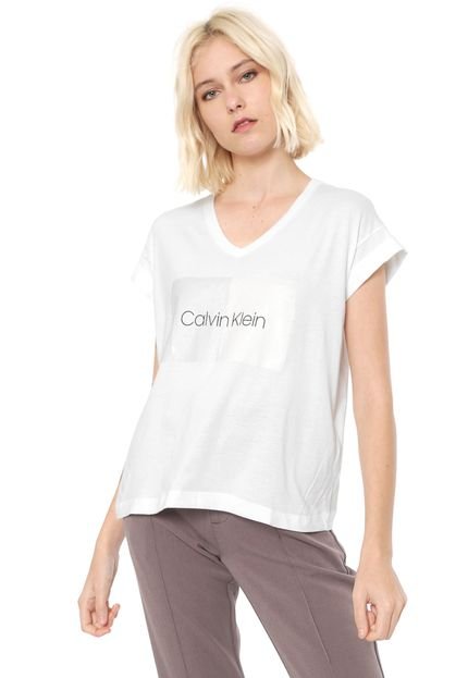 Blusa Calvin Klein Logo Off-White - Marca Calvin Klein