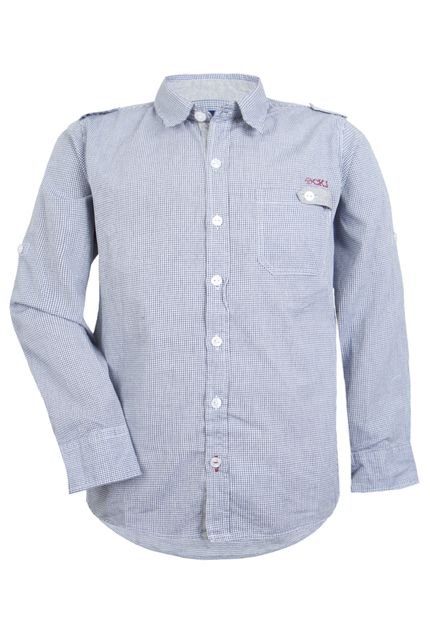 Camisa Calvin Klein Kids Elegante Azul - Marca Calvin Klein Kids