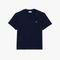 Camiseta Clássica de Algodão com Ajuste Regular Azul - Marca Lacoste
