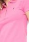 Camisa Polo Aleatory Logo Rosa - Marca Aleatory