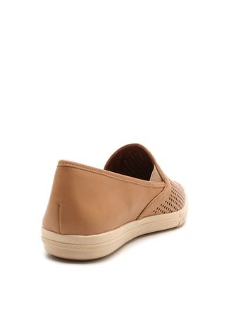 Slip On DAFITI SHOES Lasercut Caramelo - Compre Agora