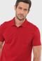 Camisa Polo Ellus Reta Frisos Vermelha - Marca Ellus