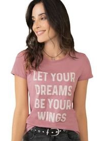 Camiseta Para Mujer Palo De Rosa Oscuro Rutta