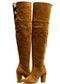 Bota Over Knee Sapatotop Shoes Caramelo - Marca Sapatotop Shoes