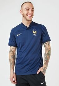 Camiseta Azul-Dorado Nike Francia